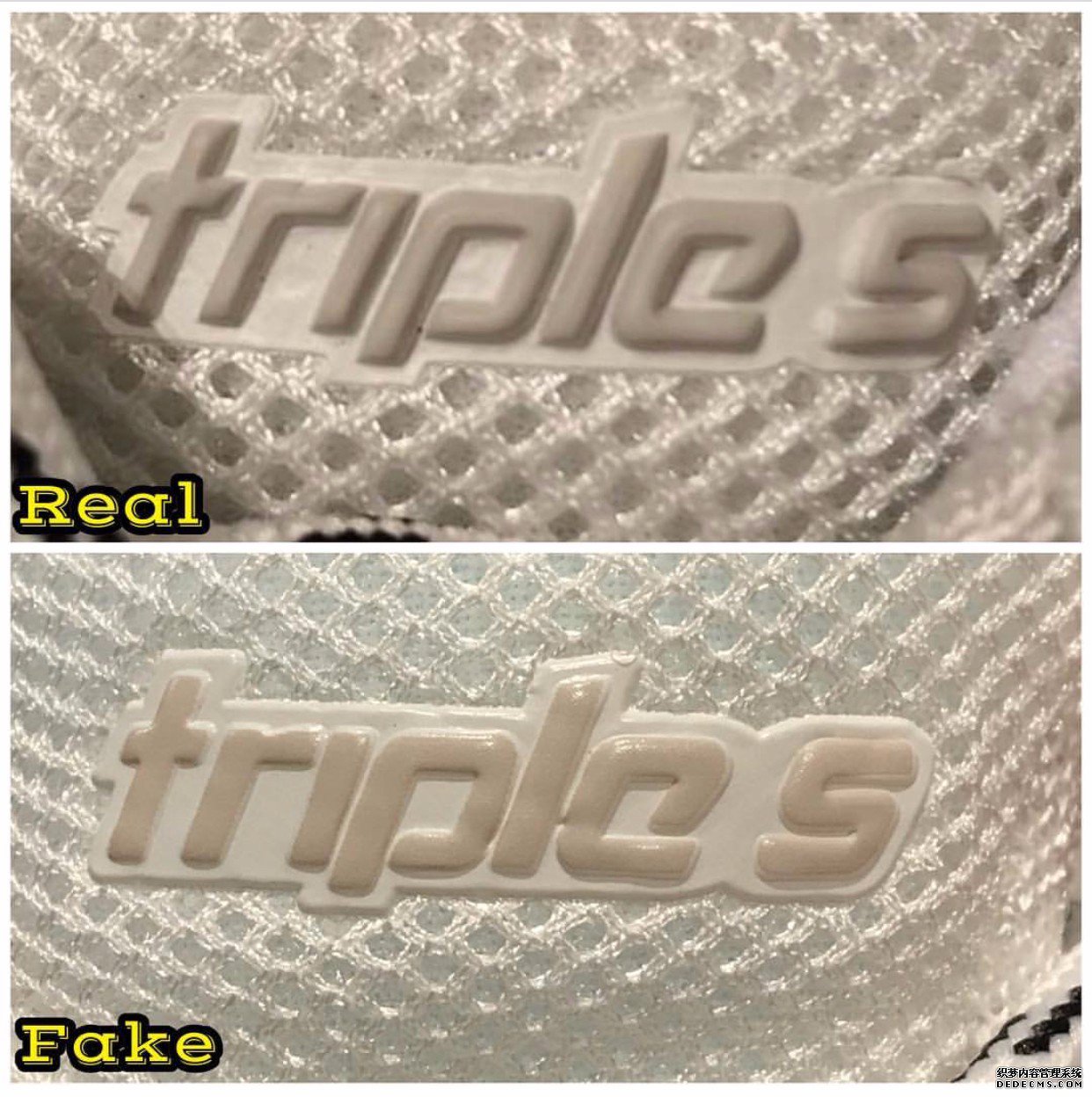 Balenciaga Triple-S Identification Method for Authentic and Fake Balenciaga Dad Shoes
