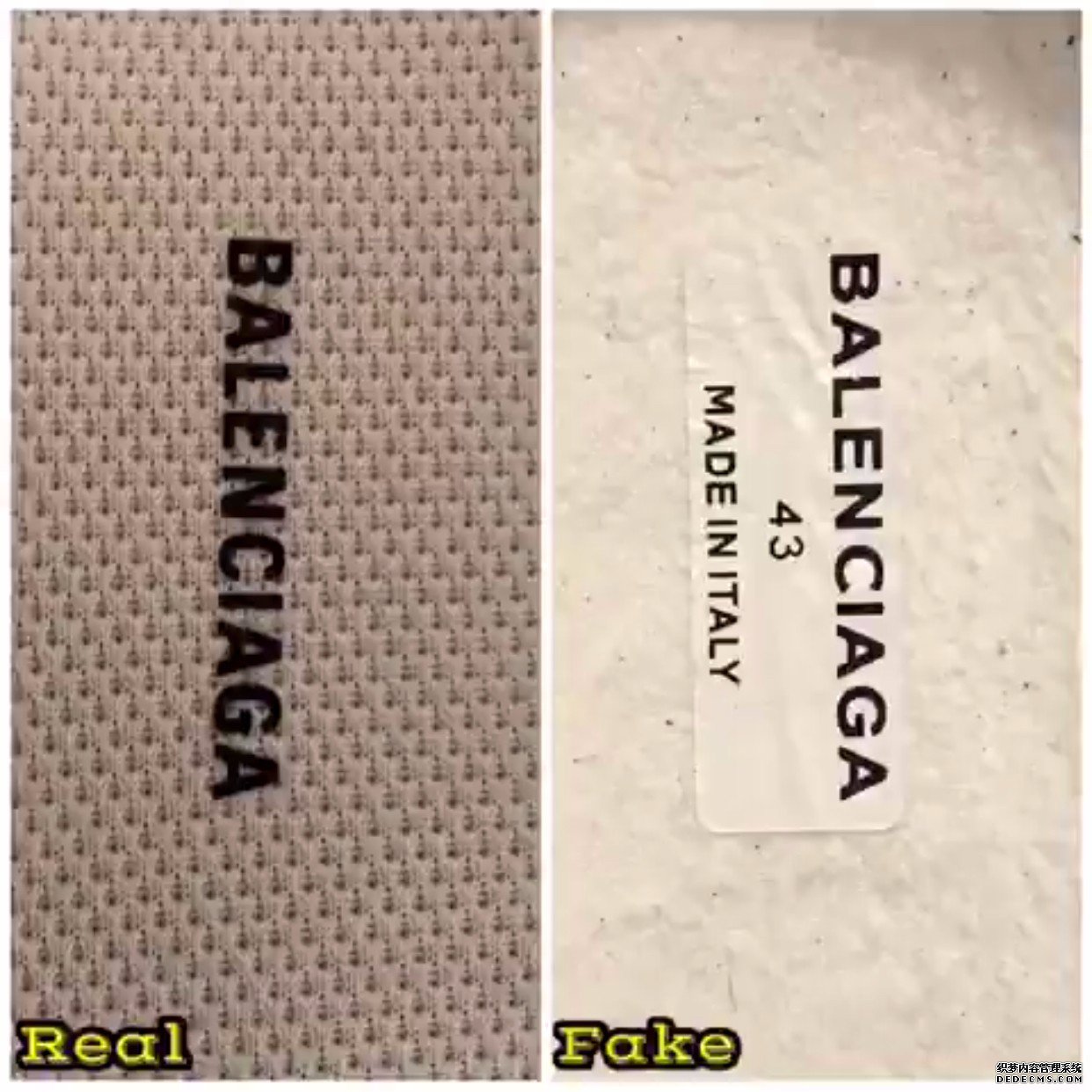 Balenciaga dad shoes are authentic and fake, Balenciaga Triple-S identification method