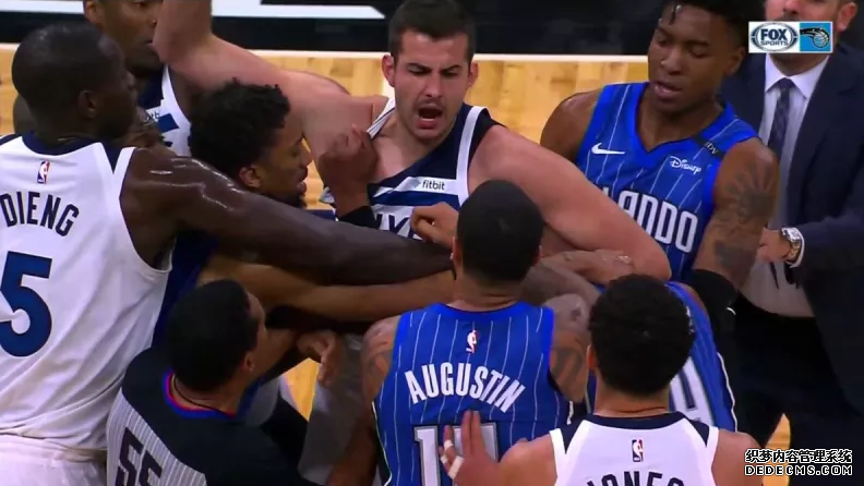 A fight broke out again in the NBA, Bjelica and Afflalo clashed fiercely